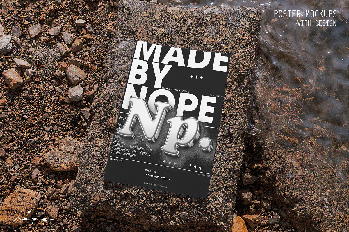 Poster Mockup Drop 1, an Advertising Mockup by made_by_nope (Photo 3 of 6)