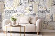Vintage Travel Typography Pattern, a Pattern Graphic by StudioGlouna (Thumbnail 3 of 7)
