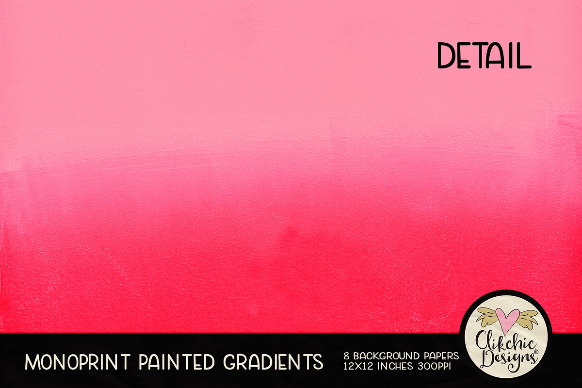 Monoprint Painted Gradients, a Texture Graphic by Clikchic Designs (Photo 4 of 5)