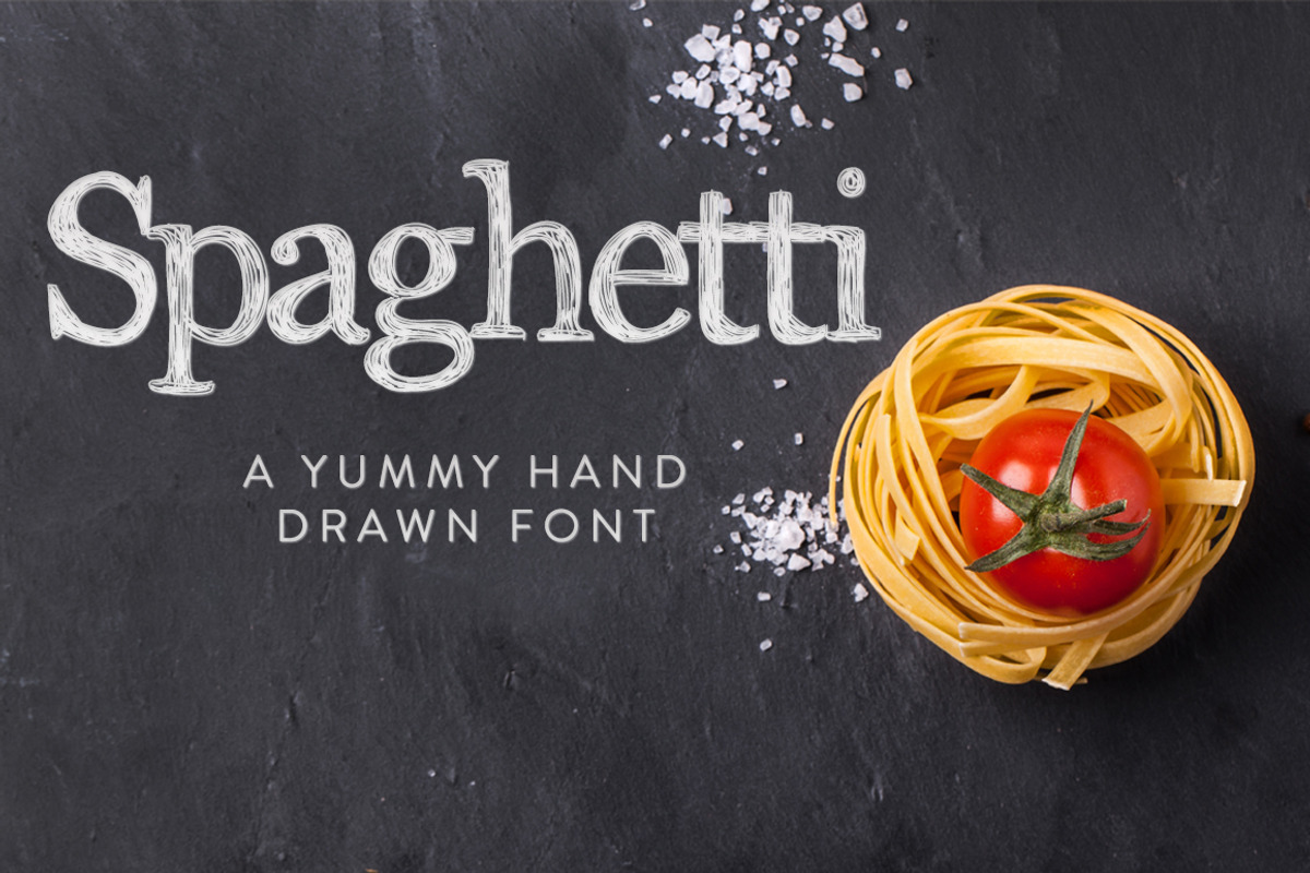 Spaghetti Hand Drawn Font