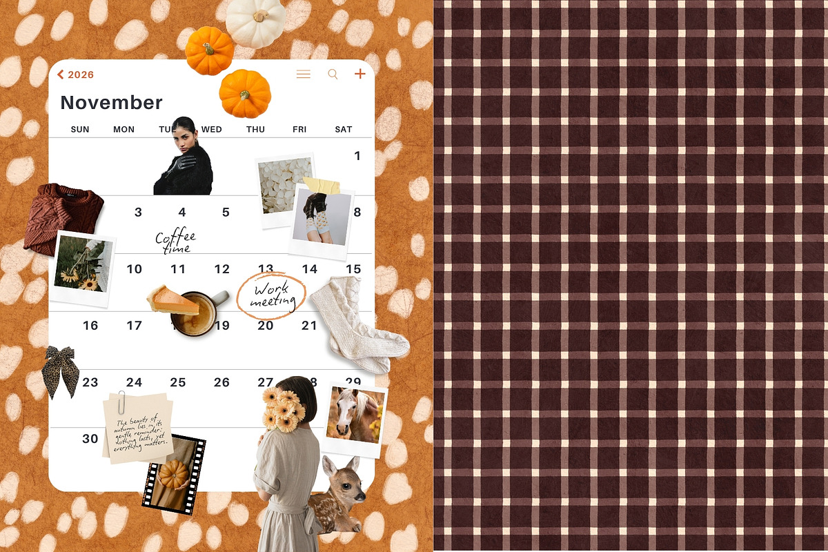 100 Hand-Drawn Autumn Backgrounds, a Background Graphic by PaperJamLab (Photo 10 of 16)