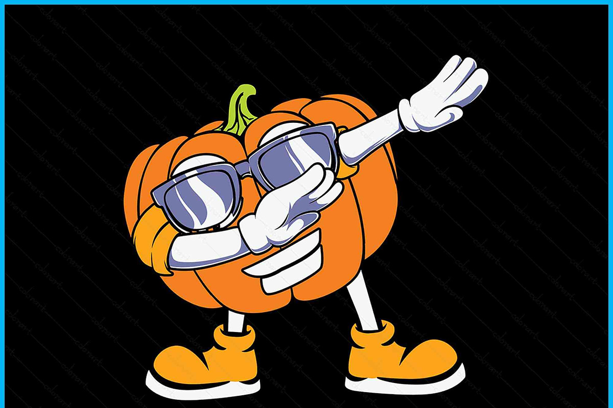 Dabbing Pumpkin Halloween SVG, an Object Graphic by Creativeusart (Photo 2 of 4)