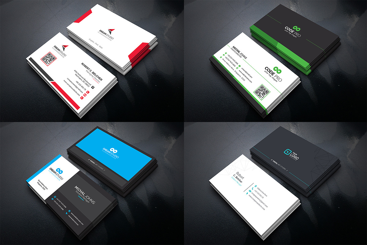 25 Mega Business Cards Bundle, a Business Card Template by DreamStudio-eg (Photo 4 of 7)