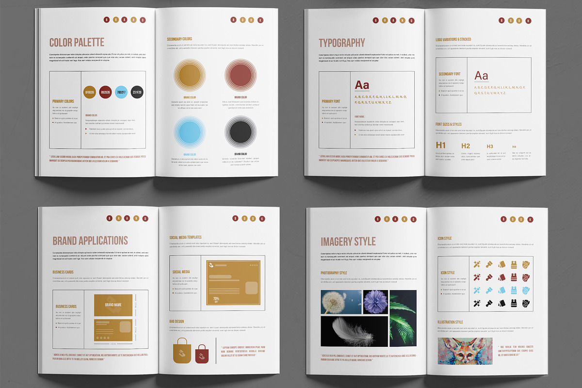 Minimal Brand Identity Guideline, a Brochure Template by MightyDesign (Photo 3 of 6)