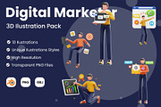 Digital Marketer 3D Illustration, a 3D by novia99design (Thumbnail 1 of 6)