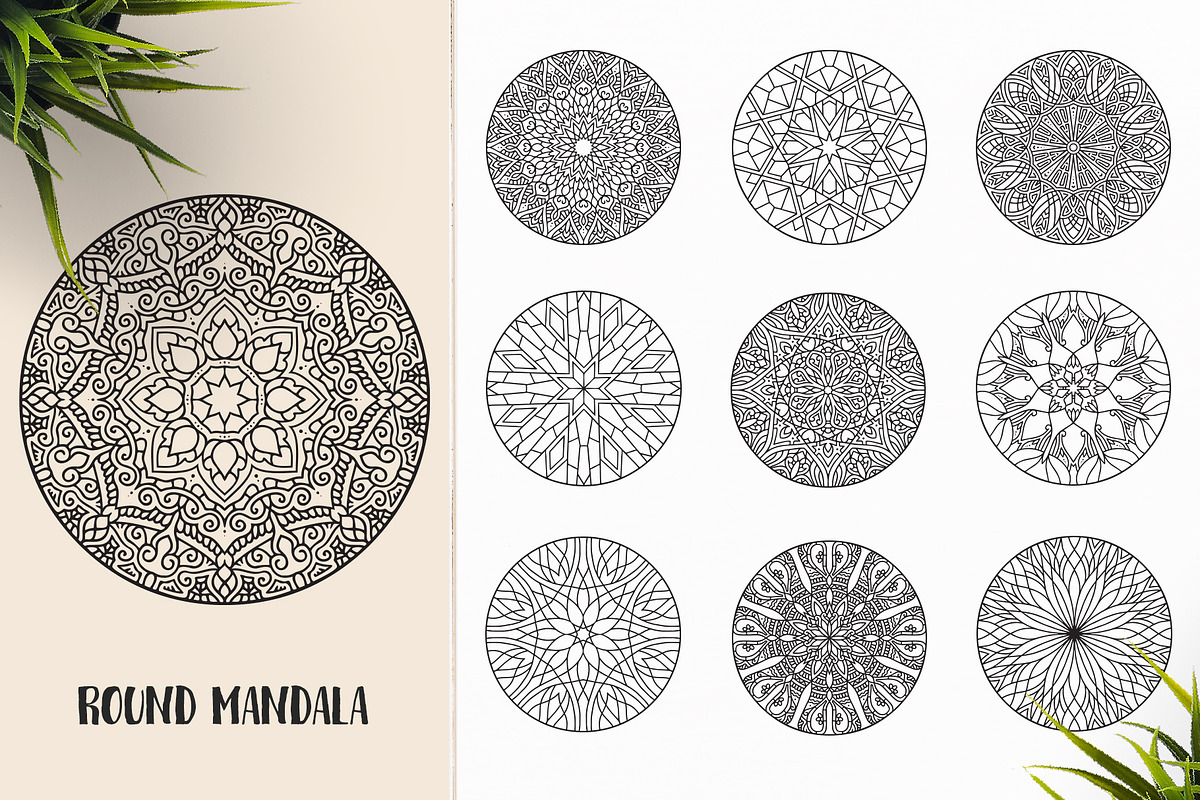 530 Vector Mandala Ornaments, an Animal Illustration by pixaroma (Photo 51 of 55)