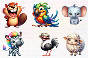 Quirky Funny Animals Sublimation, an Illustration by CreationArt (Thumbnail 6 of 6)