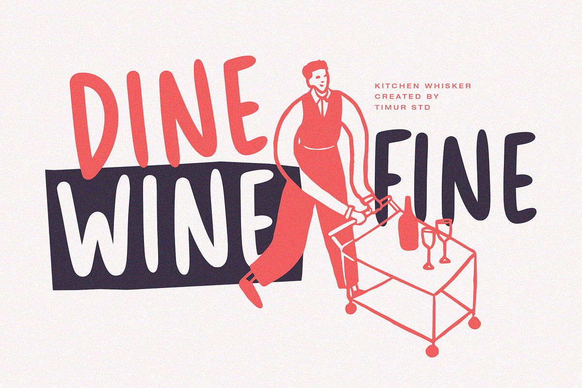 Kitchen Whisker Font, a Handwritten Font by Timurtype (Photo 3 of 7)