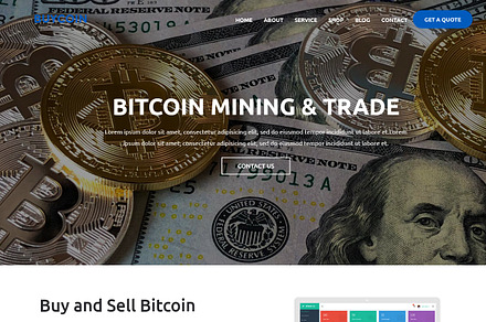 Buycoin - Cryptocurrency HTML, a HTML Template by helenshop