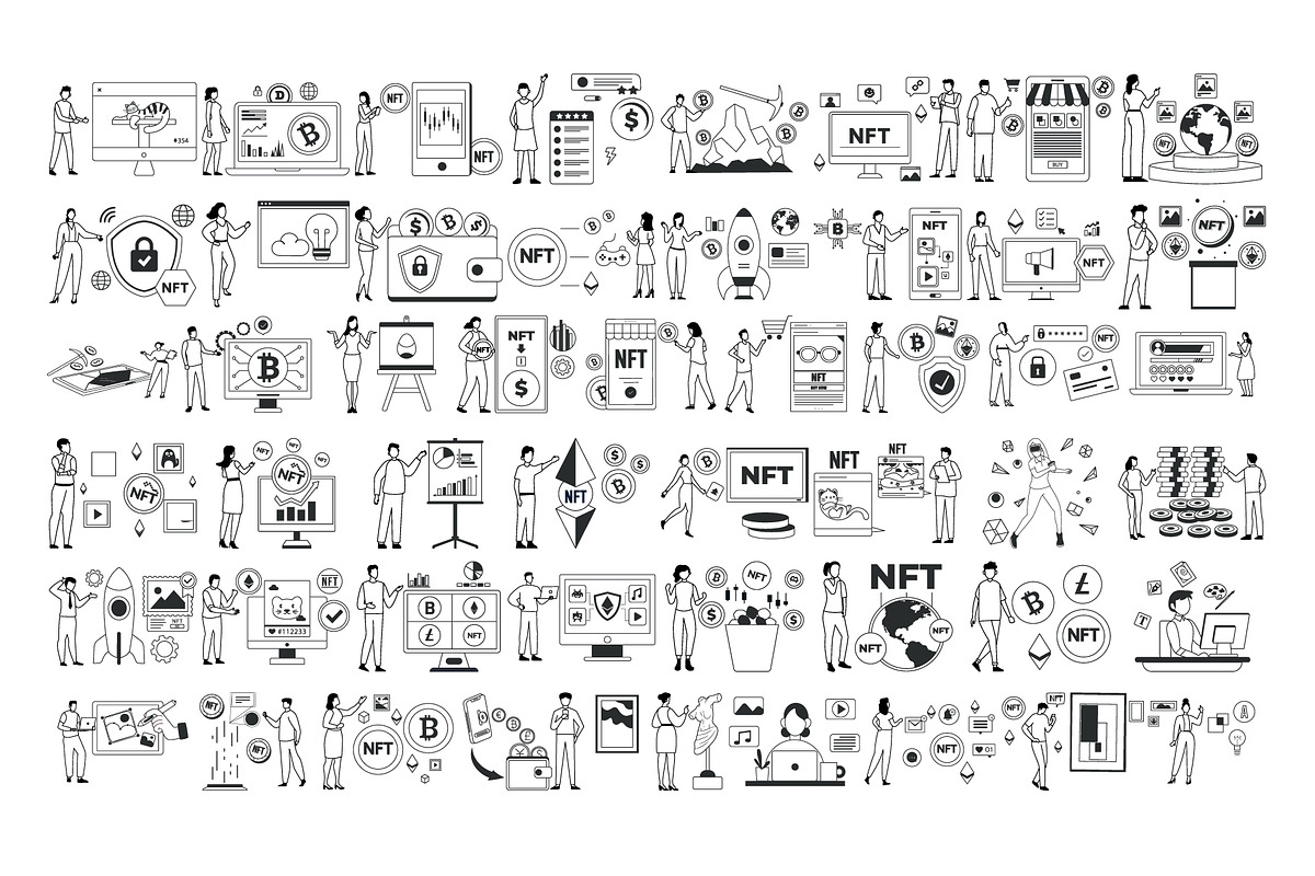 NFT Illustration –Digital Collectors, an Illustration by Vector Portal (Photo 2 of 4)
