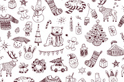 Merry Christmas illustrations set., a Seasonal Illustration by GooseFrol (Thumbnail 7 of 8)