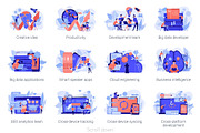 Development vector illustrations, a Templates & Theme by Visual Generation