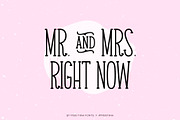 Mr. & Mrs. Right Now Font, a Serif Font by Miss Tiina (Thumbnail 1 of 4)