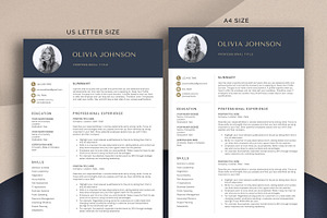 Resume Template CV With Cover Letter