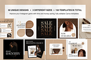 Dark Aesthetic Instagram Templates, a Social Media Template by Templates Boutique (Thumbnail 3 of 9)