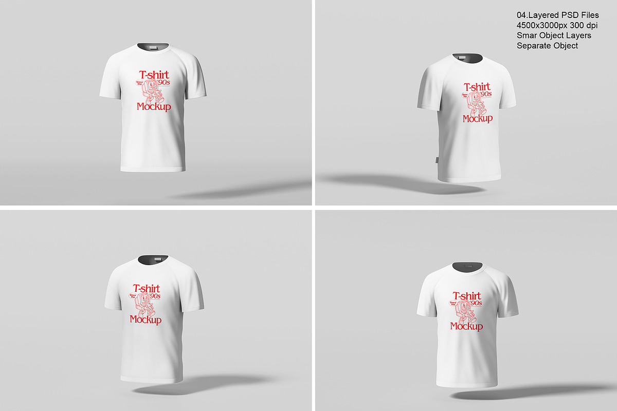 High-Quality T-shirt Mockup, a Shirt Mockup by safrizalstudio (Photo 1 of 5)