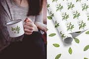 Cherokee rose clipart pattern set, a Decorative Illustration by Yelloo Fish (Thumbnail 17 of 21)