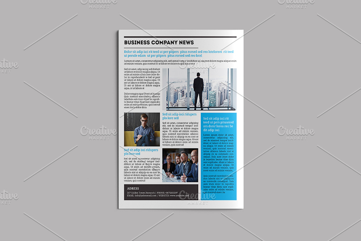 Business Newsletter Template V751, a Brochure Template by Template Shop (Photo 8 of 9)