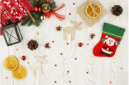 Christmas festive background with a