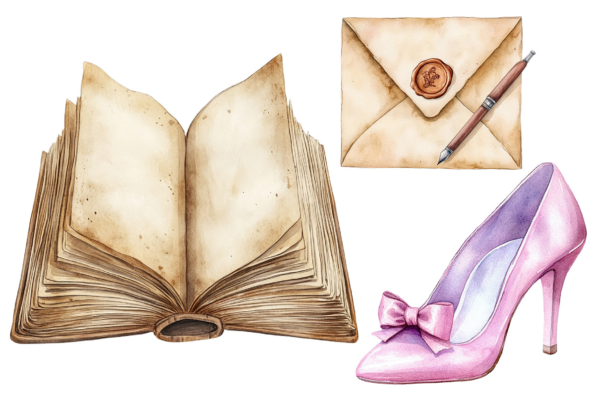 Watercolor Gothic Planner Lover, an Illustration by CitraGraphics (Photo 5 of 5)