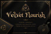 Velvet Flourish, a Script Font by Wow Magic (Thumbnail 1 of 4)