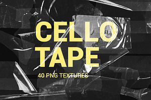 Plastic Cello Tape PNG Textures