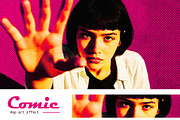 Comic Pop Art Halftone Photo Effect, a Brushes & More by studiogstock (Thumbnail 1 of 2)