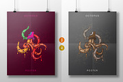 Octopus-TShirt and Poster Design, an Illustration by Cre8iveSense (Thumbnail 2 of 5)