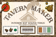 Tavern Maker, Int Map Making Toolkit, a Brushes & More by Salty Sweet Creative (Thumbnail 1 of 5)