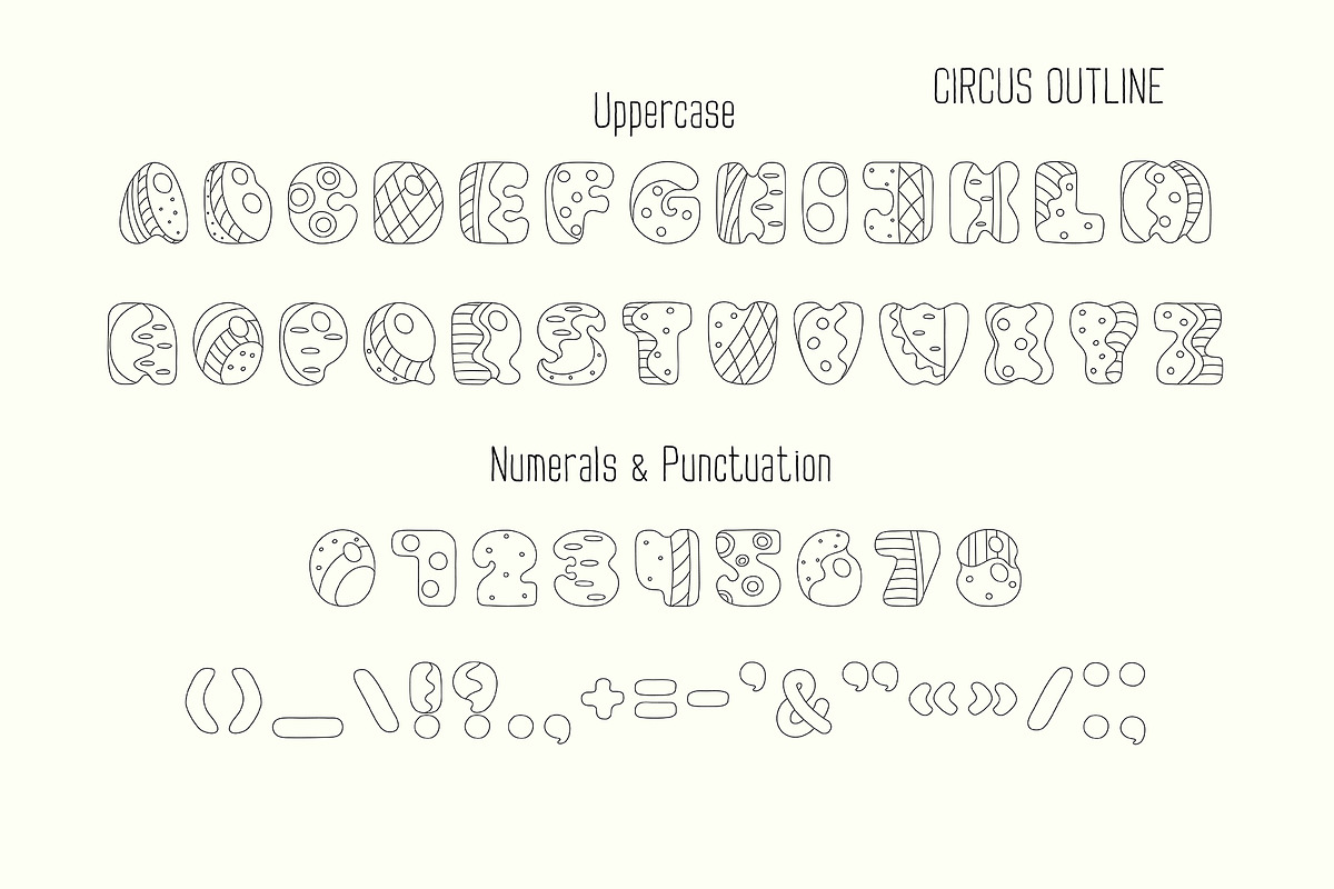 Circus, display typeface preview 7