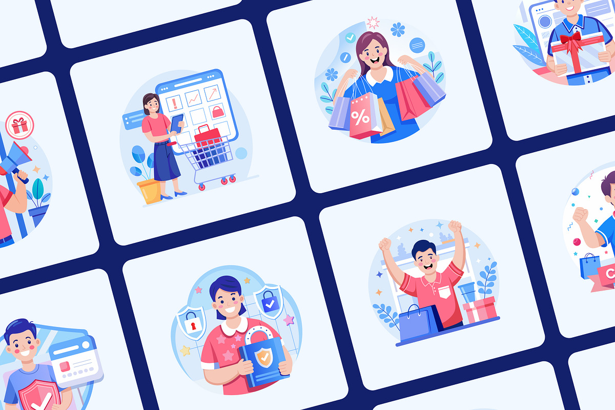 Animated Shopping and E-commerce, a Person Illustration by Brickclay (Photo 3 of 4)
