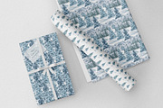 Winter landscape watercolor clipart, an Illustration by Kate Lanbina (Thumbnail 10 of 12)