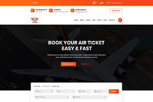 Arion-AirTicket Booking HTML Templat