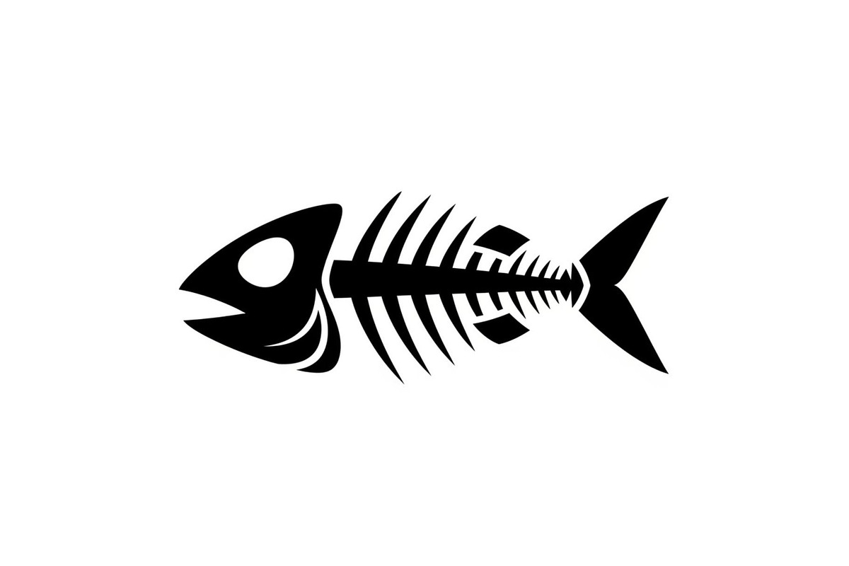 Fish Bone Skeleton Vector Bundle, an Illustration by Designs_River