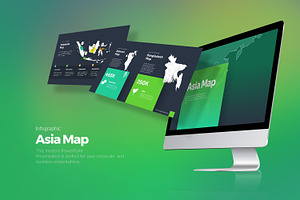Asia Map PowerPoint Templates, a Presentation Template by Stock Shape