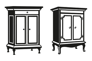 Wardrobes with drawers and Doors, an Object Graphic by Billah Hub