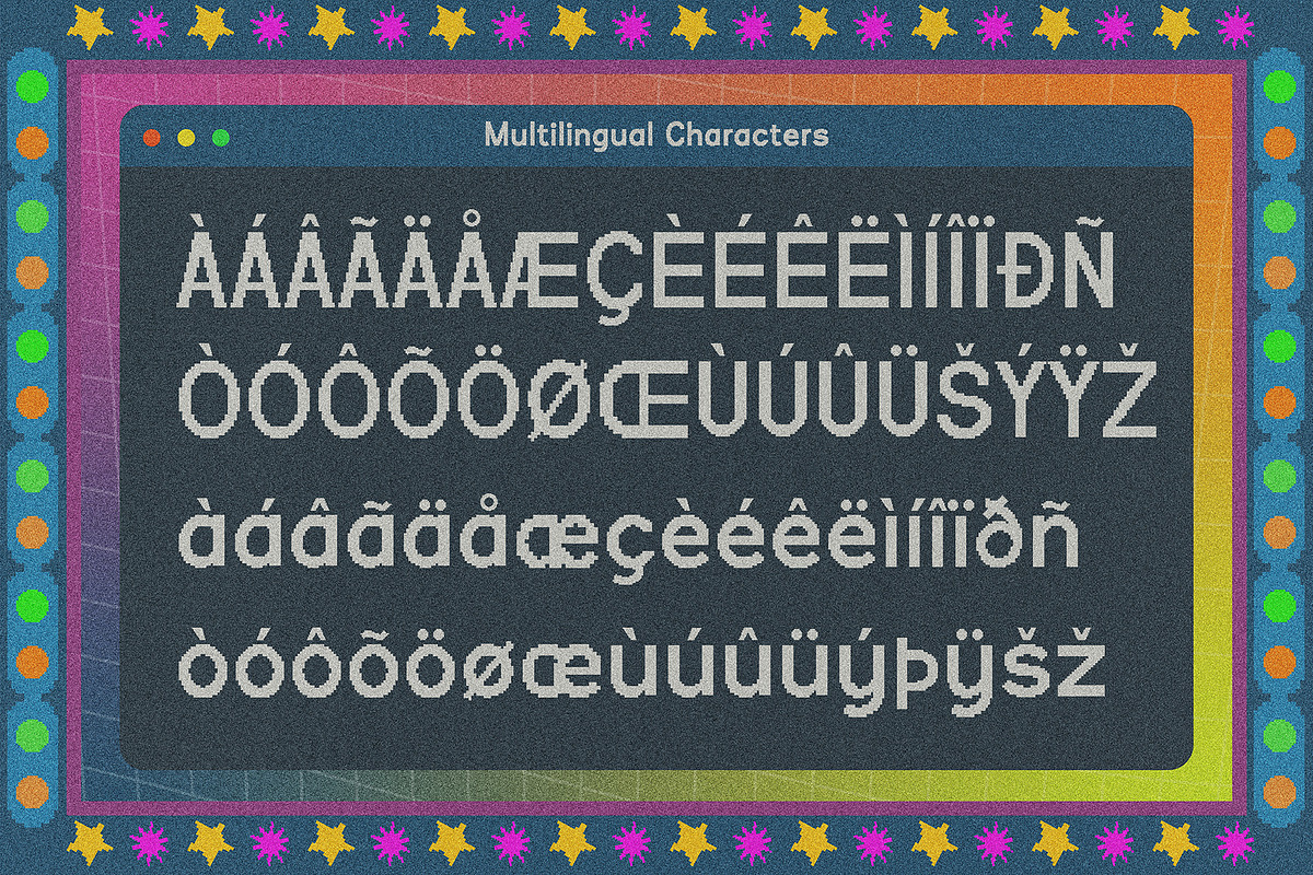 VT Cuano – Retro Pixel Font, a Sans Serif Font by ViactionType (Photo 8 of 8)
