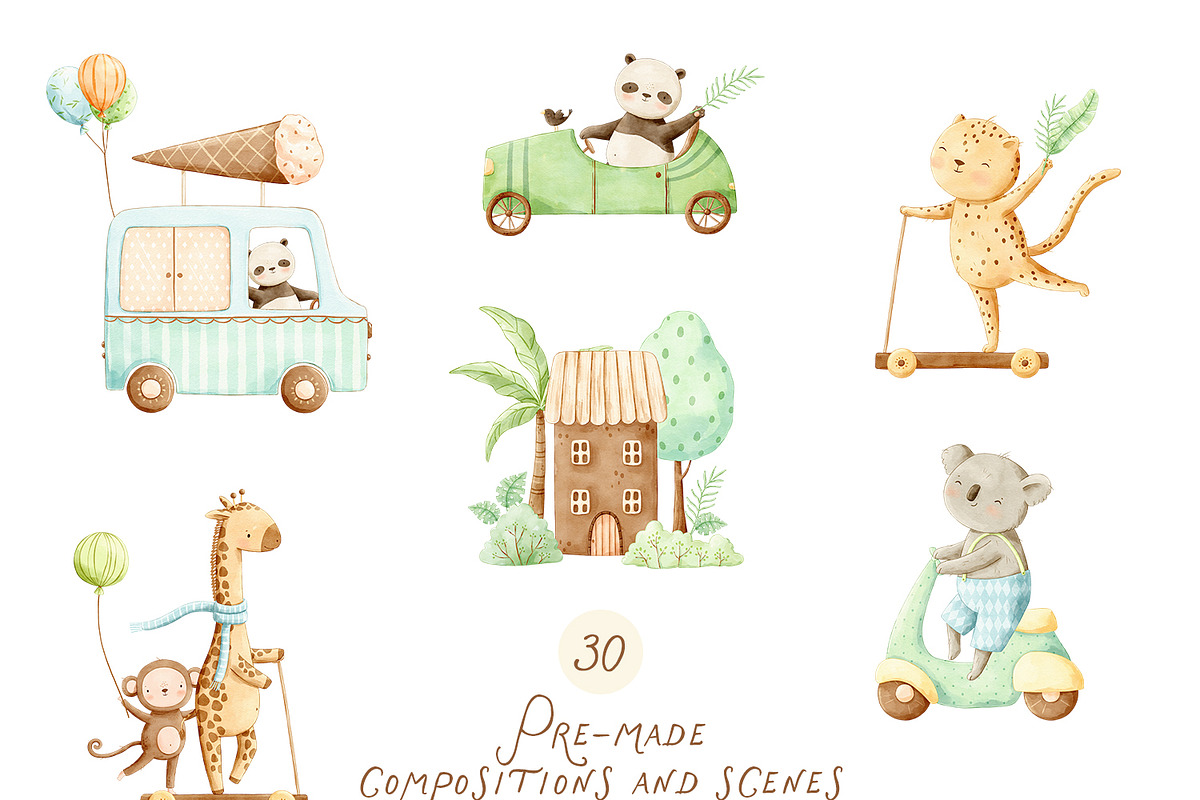Safari Friends, adventures animals, an Animal Illustration by polikarpovaart (Photo 6 of 24)
