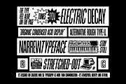 LL Narrew Textured font, a Sans Serif Font by Lives And Levels (Thumbnail 3 of 8)