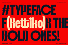 Rettiko - Bold Condensed Typeface