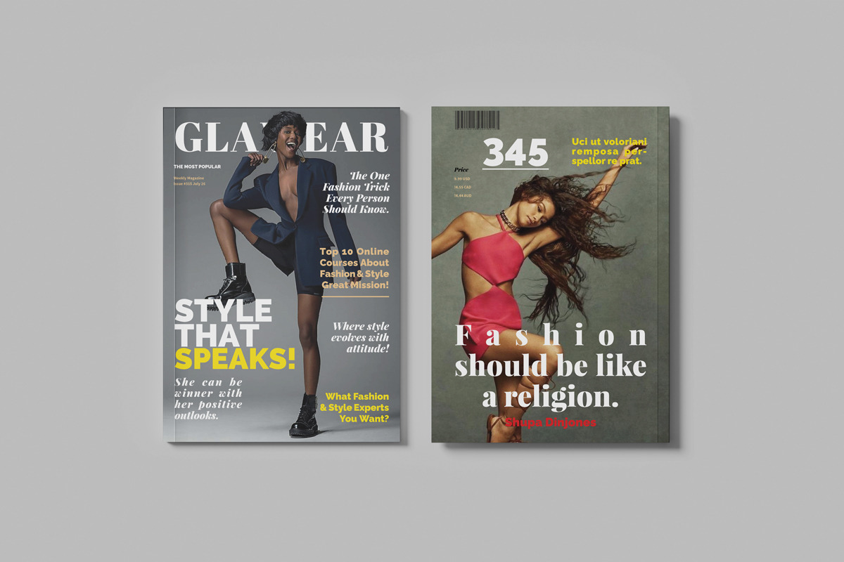 Modern Fashion Magazine Layout, a Magazine Template by Swayang (Photo 9 of 23)