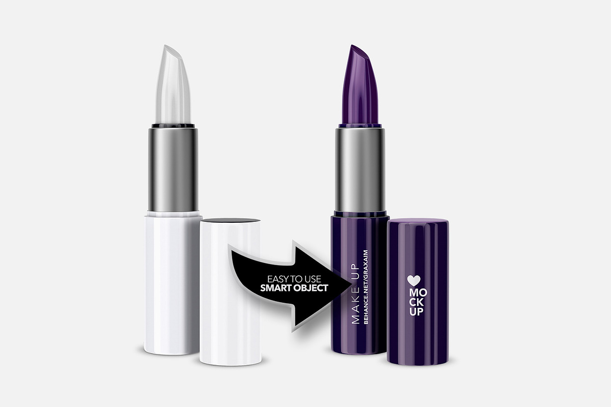 Cosmetics Lipstick Mockup - Make up, a Product Mockup by Graxaim Mock-up (Photo 4 of 5)