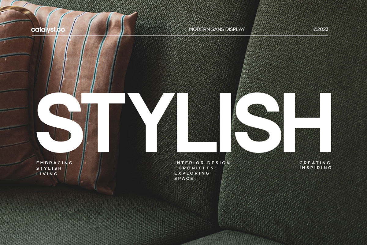 Francy Modern Sans Display Font, a Sans Serif Font by Catalystco Studio (Photo 3 of 10)