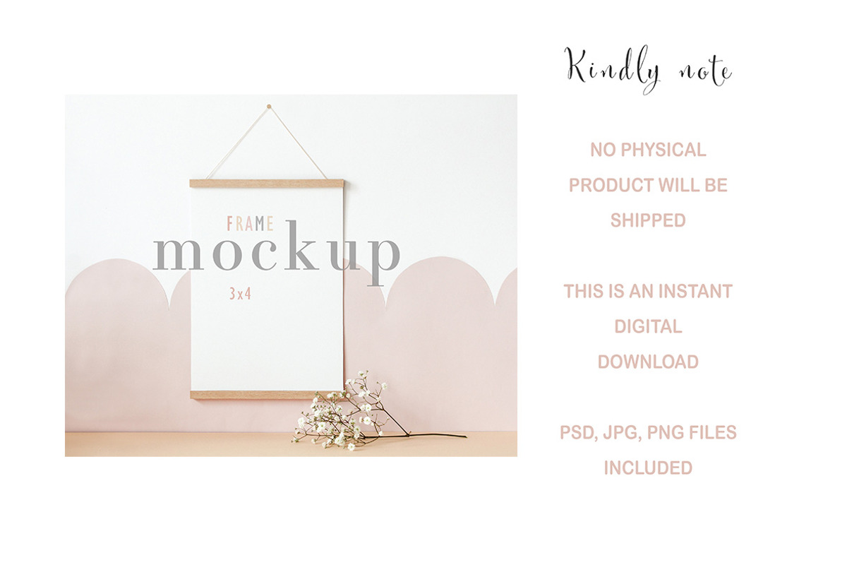 Poster Mockup, Poster Frame Mockup, a Print Template by BirdieFrames (Photo 3 of 3)