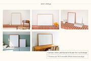 Photo Frame Mockup Bundle, a Print Template by LOPEstudio (Thumbnail 4 of 11)