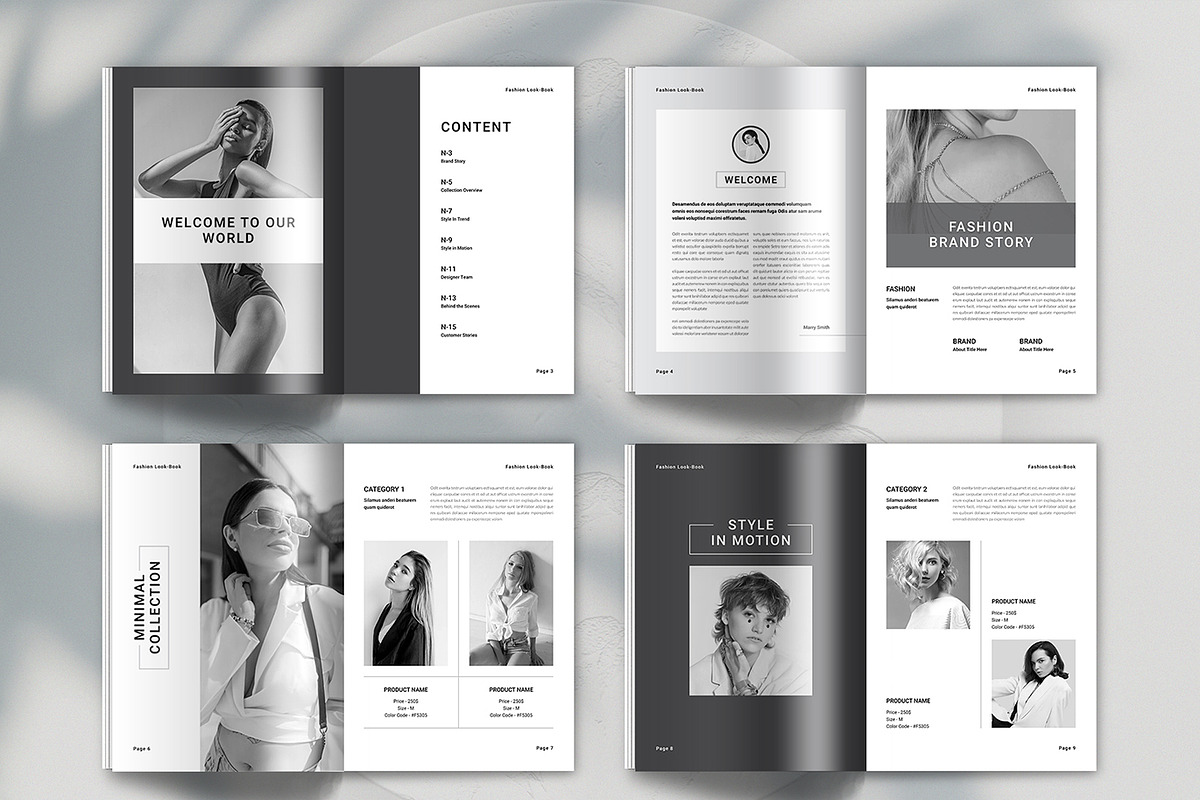 Fashion Photography Lookbook, a Brochure Template by Spark_Creative (Photo 10 of 11)