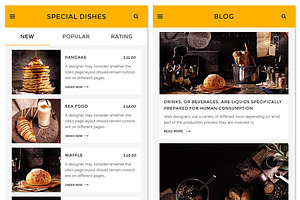 Delish - Creative Restaurant PSD APP