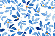 INDIGO Floral watercolor, a Decorative Illustration by MooBeer (Thumbnail 5 of 6)