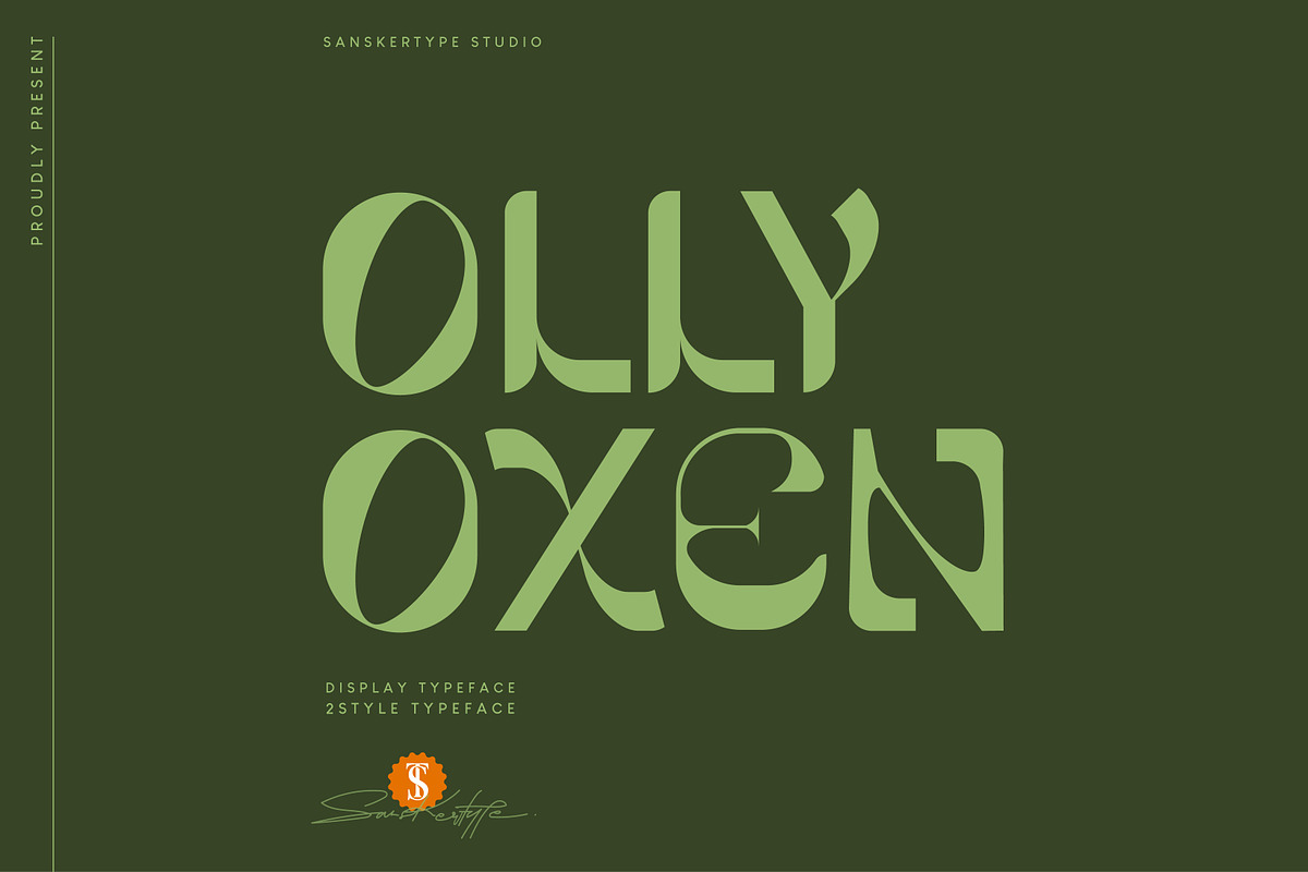 Olly Oxen - Modern Sans Typeface, a Font by Sanskertype Studio (Photo 1 of 10)