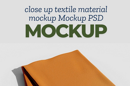 Close-Up Textile Material Mockup